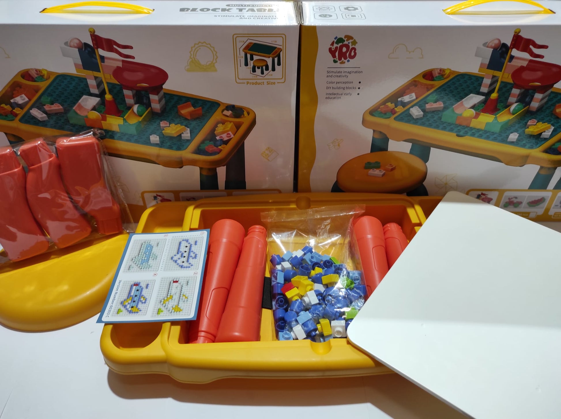 Juego de mesa y silla con bloques de construcion 120 pcs - additional image 17